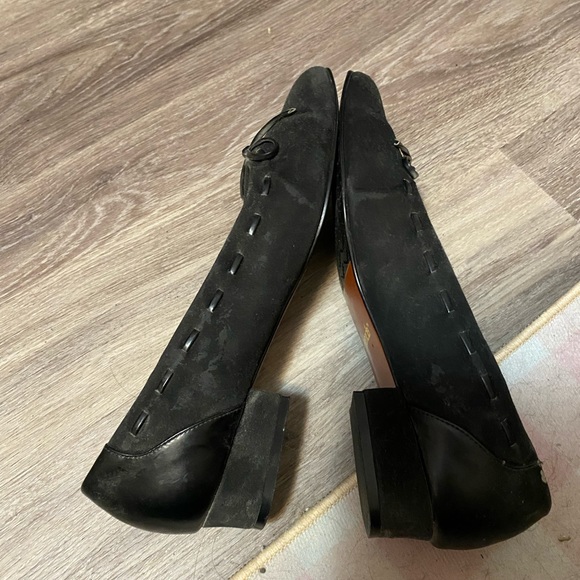 Wide width shoes- cute black heeled shoes - Picture 2 of 3